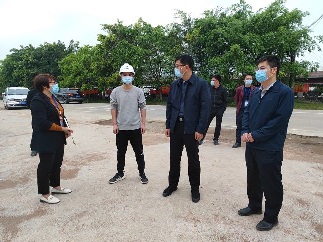 秦义敏（右二）在项目视察领导工作。梁凯 摄(建图）.jpg