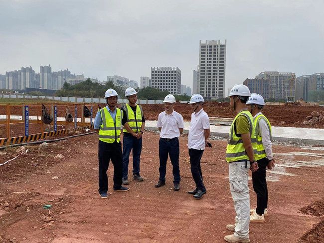 邓少新视察施工现场。冼祖聪摄（建图）.jpg